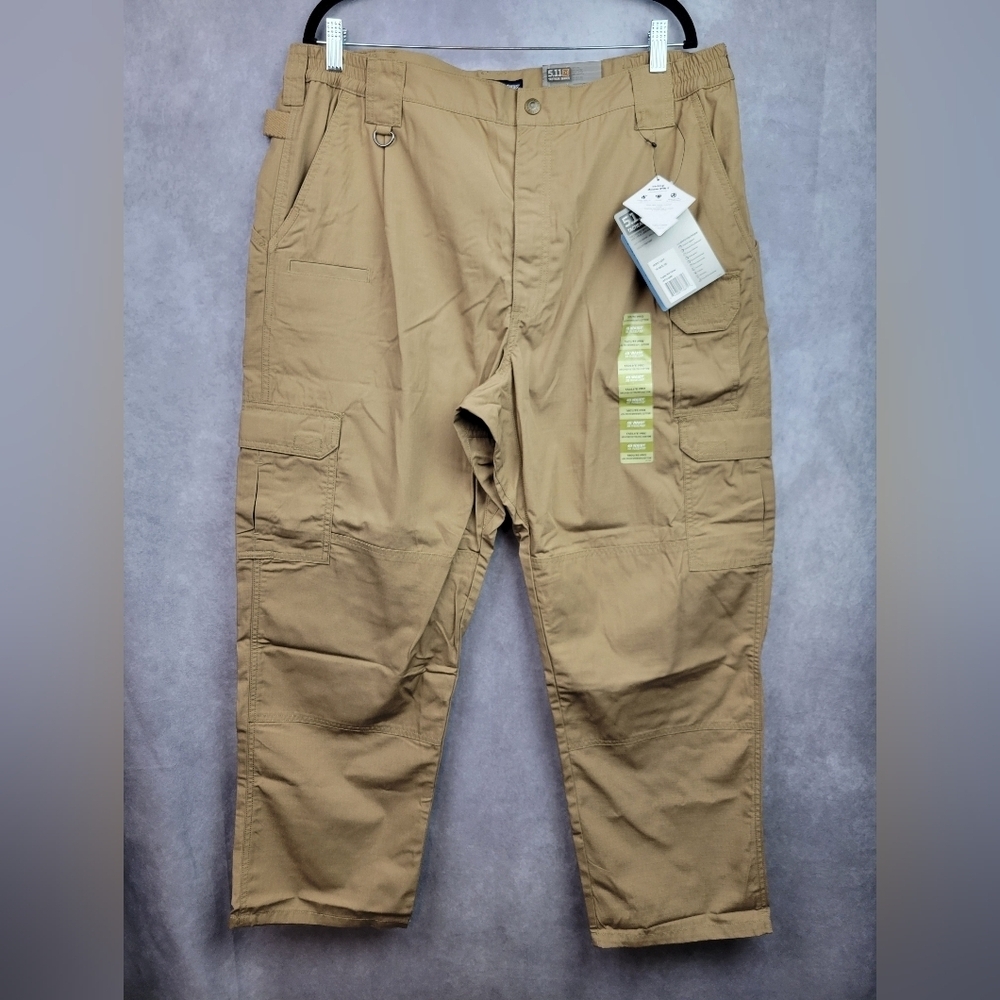 5.11 Tactical Taclite Pro Ripstop Cargo Work Pants Coyote Brown Mens 40×30